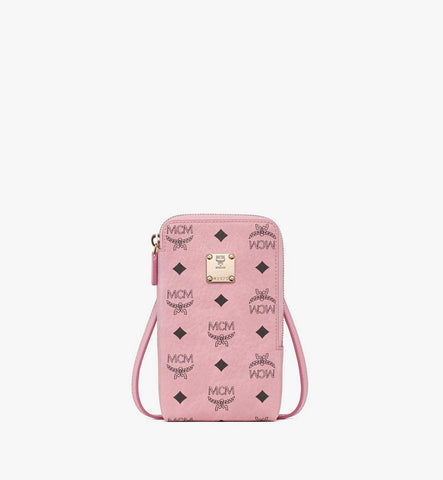 MXZGATA13PZ001-Aren Phone Pouch in Visetos|Soft Pink