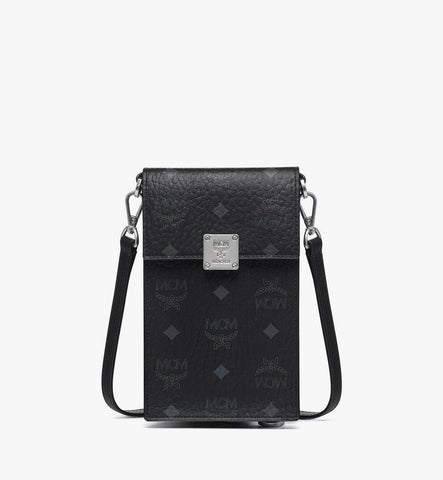 MXZGSTA11BK001-Aren Phone Wallet in Visetos|BLACK