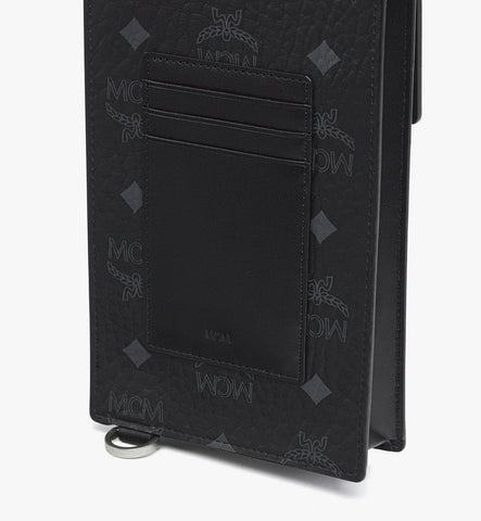 MXZGSTA11BK001-Aren Phone Wallet in Visetos|BLACK