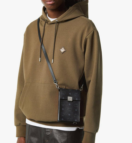 MXZGSTA11BK001-Aren Phone Wallet in Visetos|BLACK