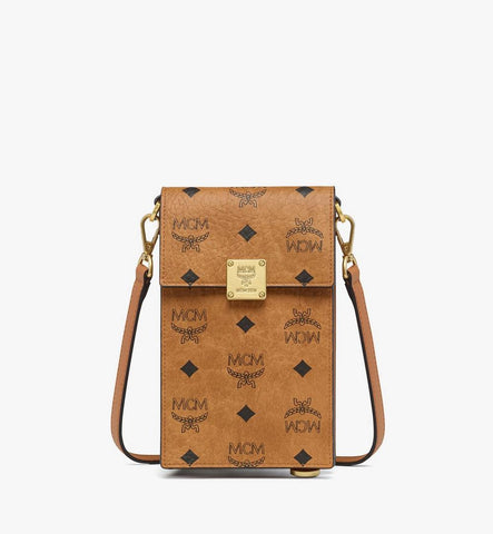 MXZGSTA11CO001-Aren Phone Wallet in Visetos|COGNAC