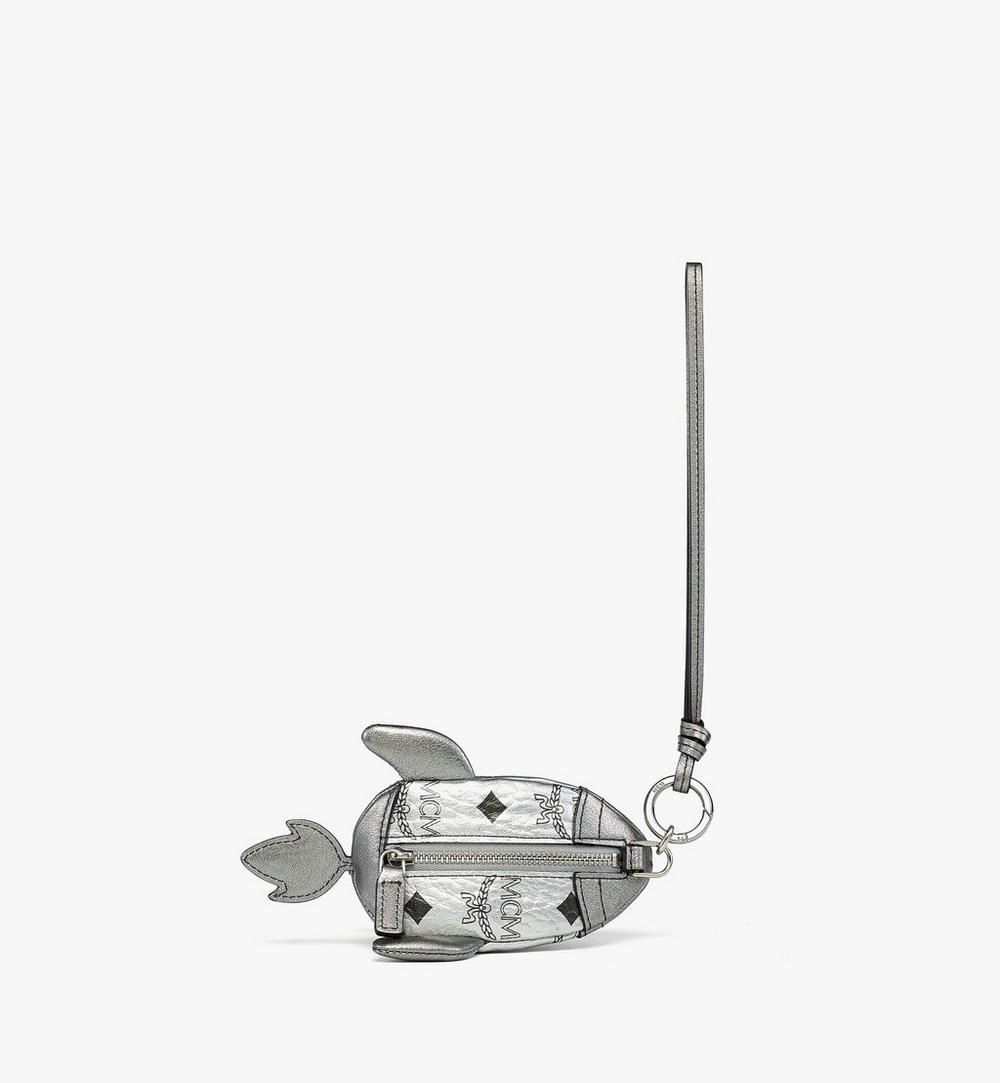 MXZGSTA08SV001-Aren Rocket Pouch Charm in Visetos|SILVER