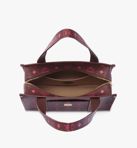 MWTGSTA034B001-Aren School Bag Tote in Visetos|Cinnamon
