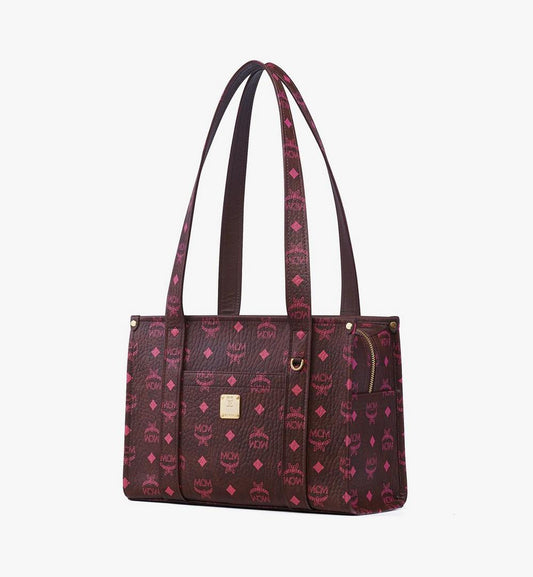 MWTGSTA034B001-Aren School Bag Tote in Visetos|Cinnamon