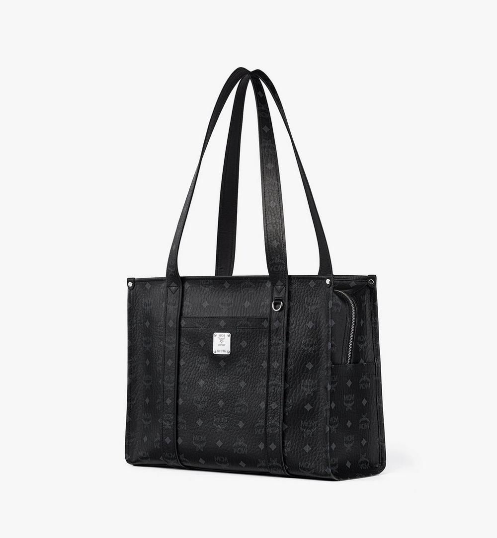 MWTGSTA03BK001-Aren School Bag Tote in Visetos|Black
