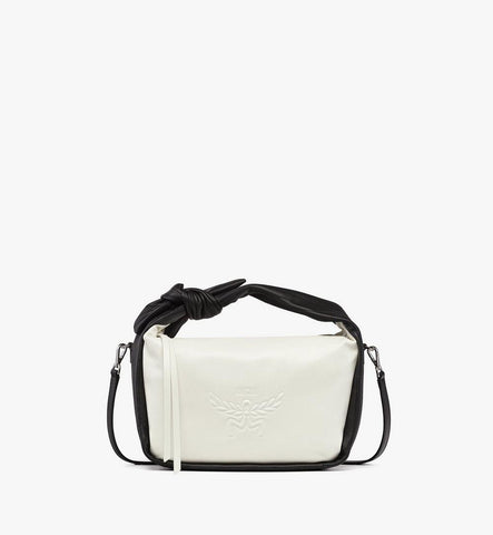MWSGSTA05BW001-Aren Shoulder Bag in Lamb Leather|BLACK AND WHITE