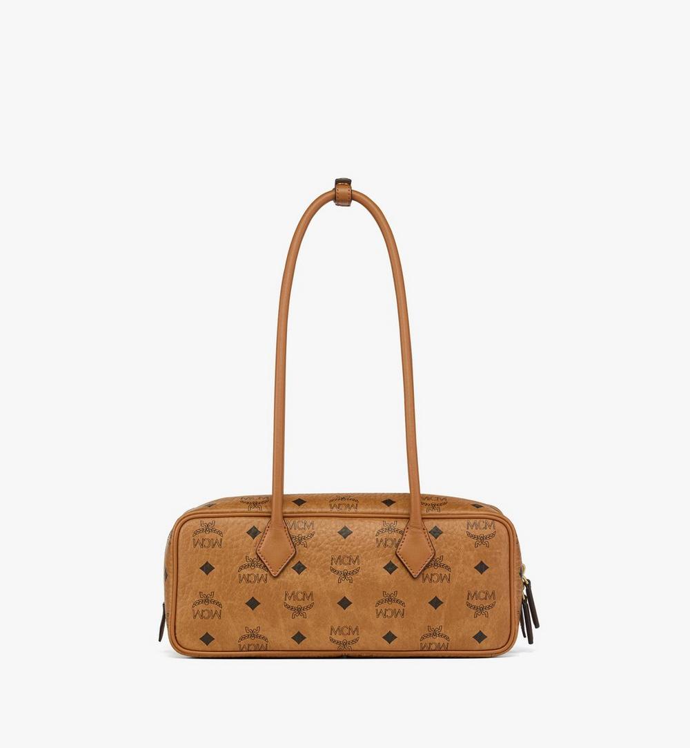 MWSGSTA02CO001-Aren Shoulder Bag in Visetos|COGNAC VINTAGE