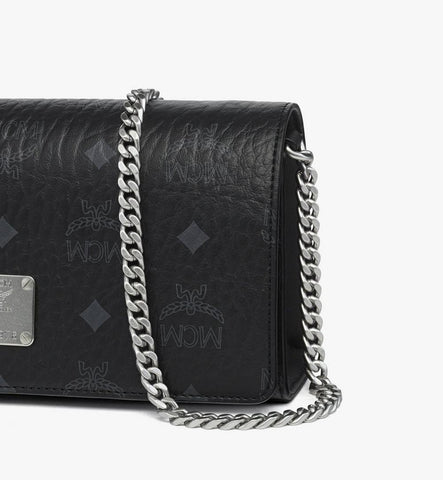 MWRGSTA03BK001-Aren Shoulder Bag in Visetos|BLACK