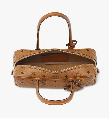 MWSGSTA02CO001-Aren Shoulder Bag in Visetos|COGNAC VINTAGE