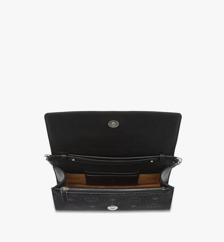 MWRGSTA03BK001-Aren Shoulder Bag in Visetos|BLACK