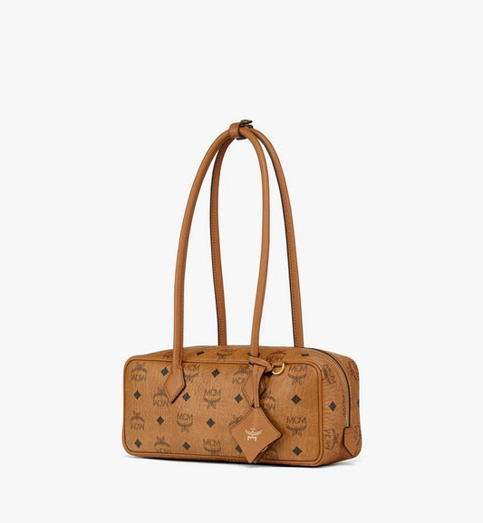 MWSGSTA02CO001-Aren Shoulder Bag in Visetos|COGNAC VINTAGE