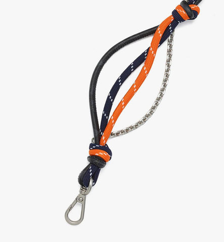 MYZGSTA06BK001-Aren Shoulder Strap in Cotton and Visetos|BLACK