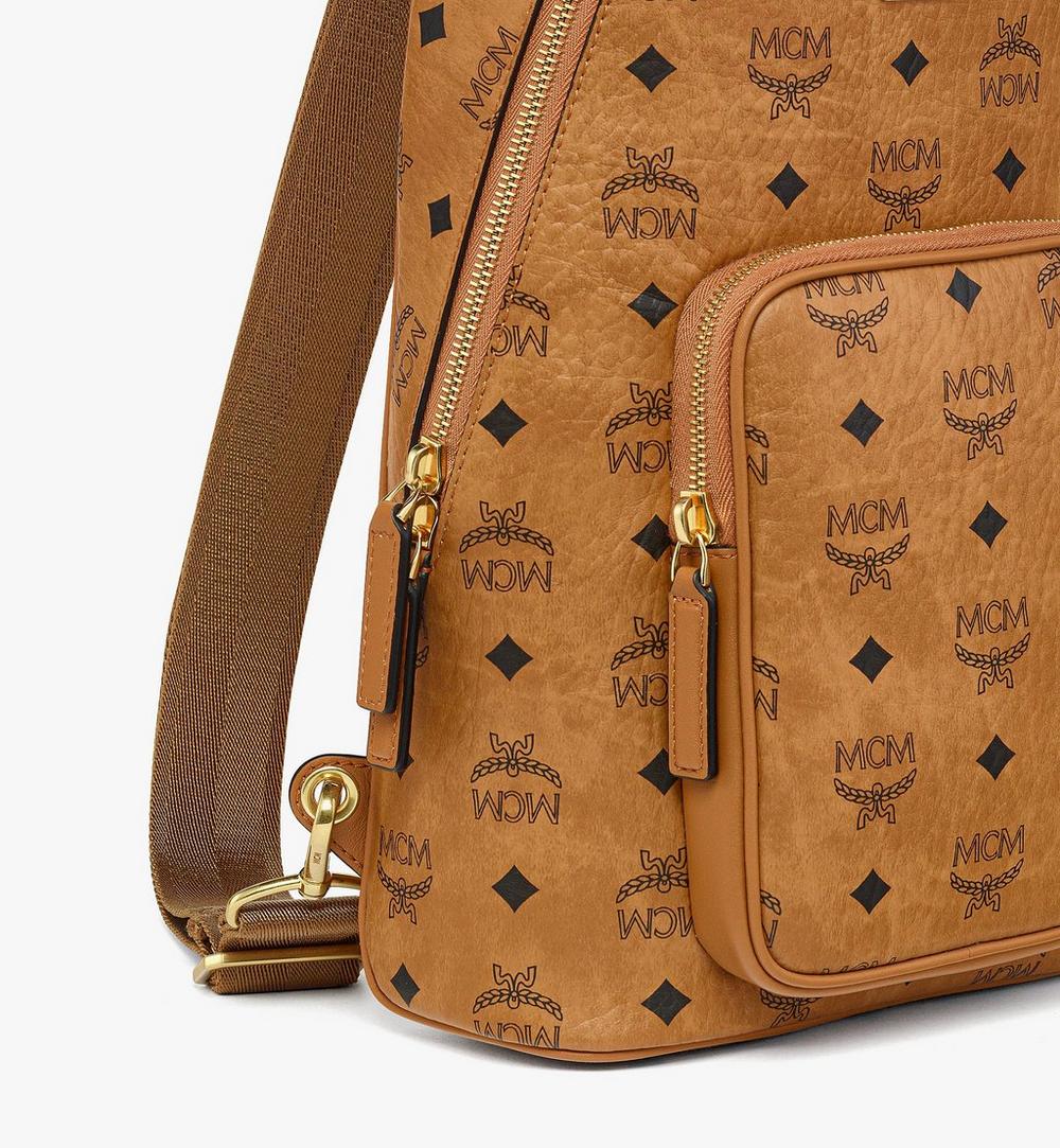 MMLGATA03CO001-Aren Sling Bag in Visetos|Cognac