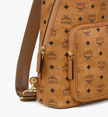 MMLGATA03CO001-Aren Sling Bag in Visetos|Cognac