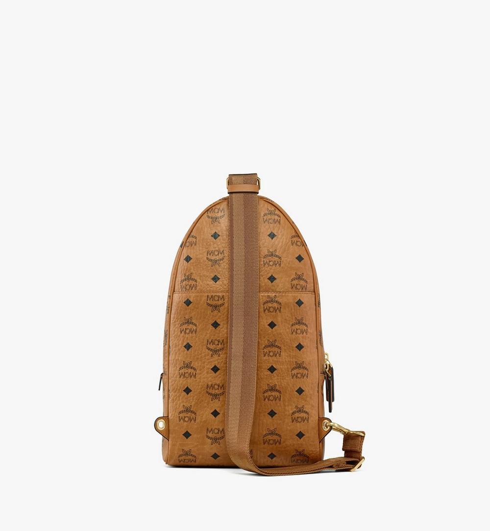 MMLGATA03CO001-Aren Sling Bag in Visetos|Cognac