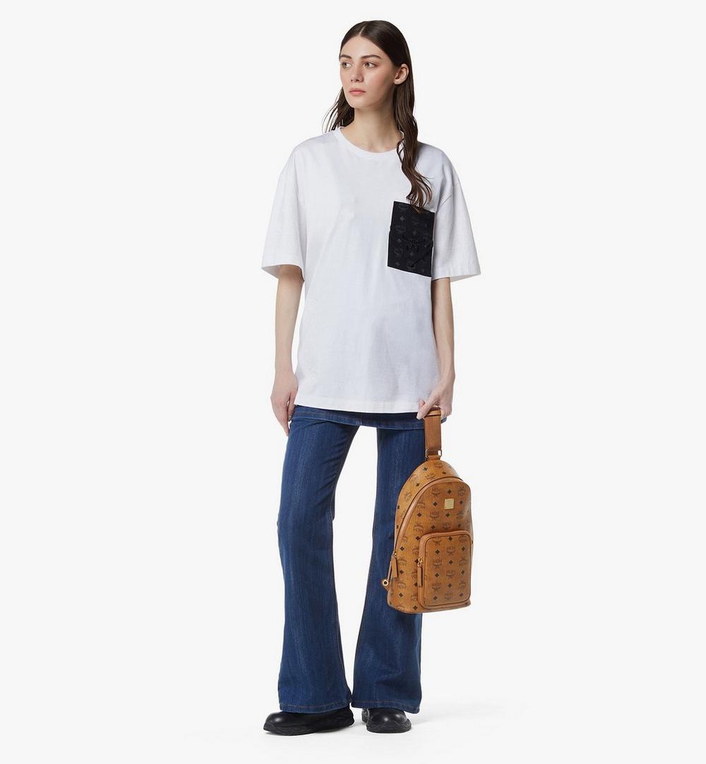 MMLGATA03CO001-Aren Sling Bag in Visetos|Cognac