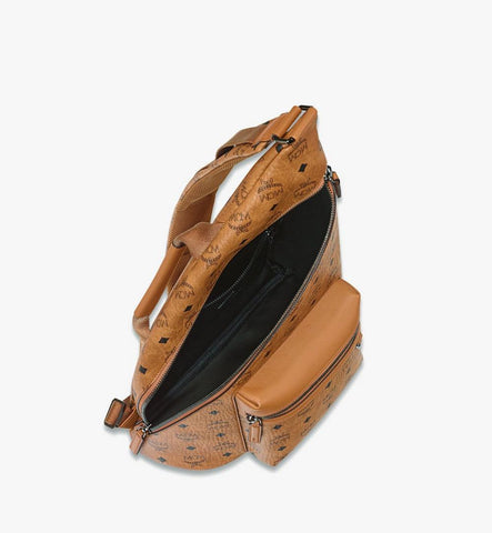 MMLGATA04CO001-Aren Sling Bag in Visetos|Cognac