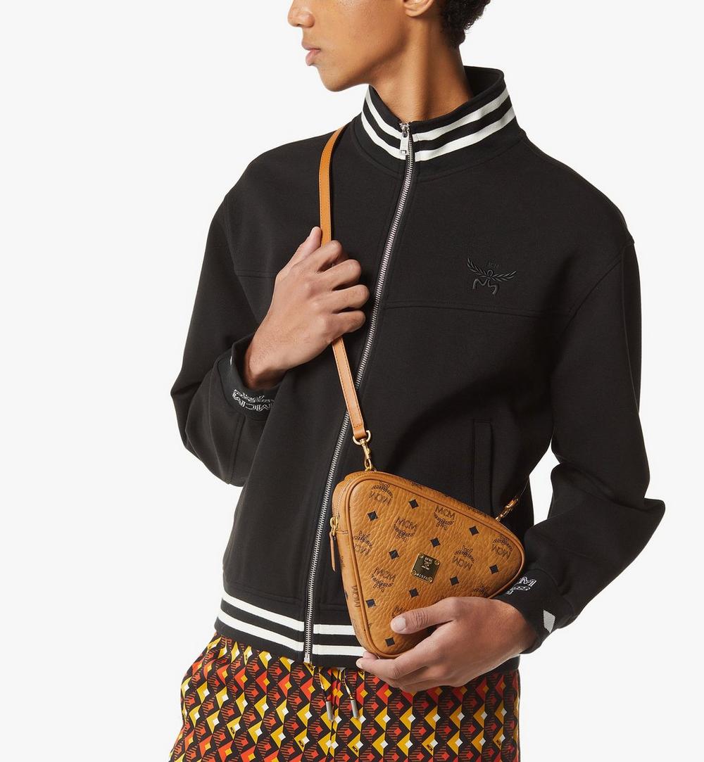 MYZGATA05CO001-Aren Tambourine Pouch in Visetos|Cognac