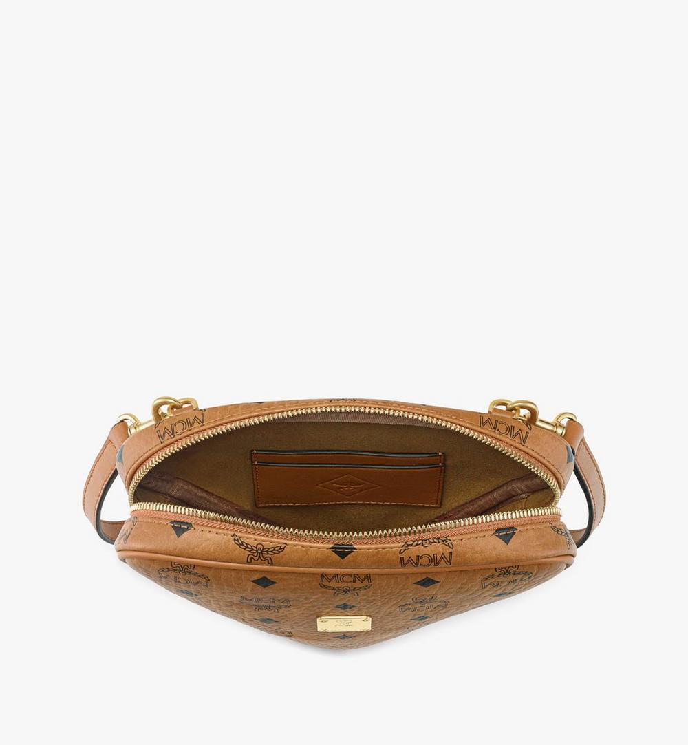 MYZGATA05CO001-Aren Tambourine Pouch in Visetos|Cognac