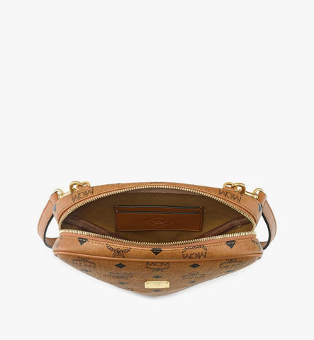 MYZGATA05CO001-Aren Tambourine Pouch in Visetos|Cognac