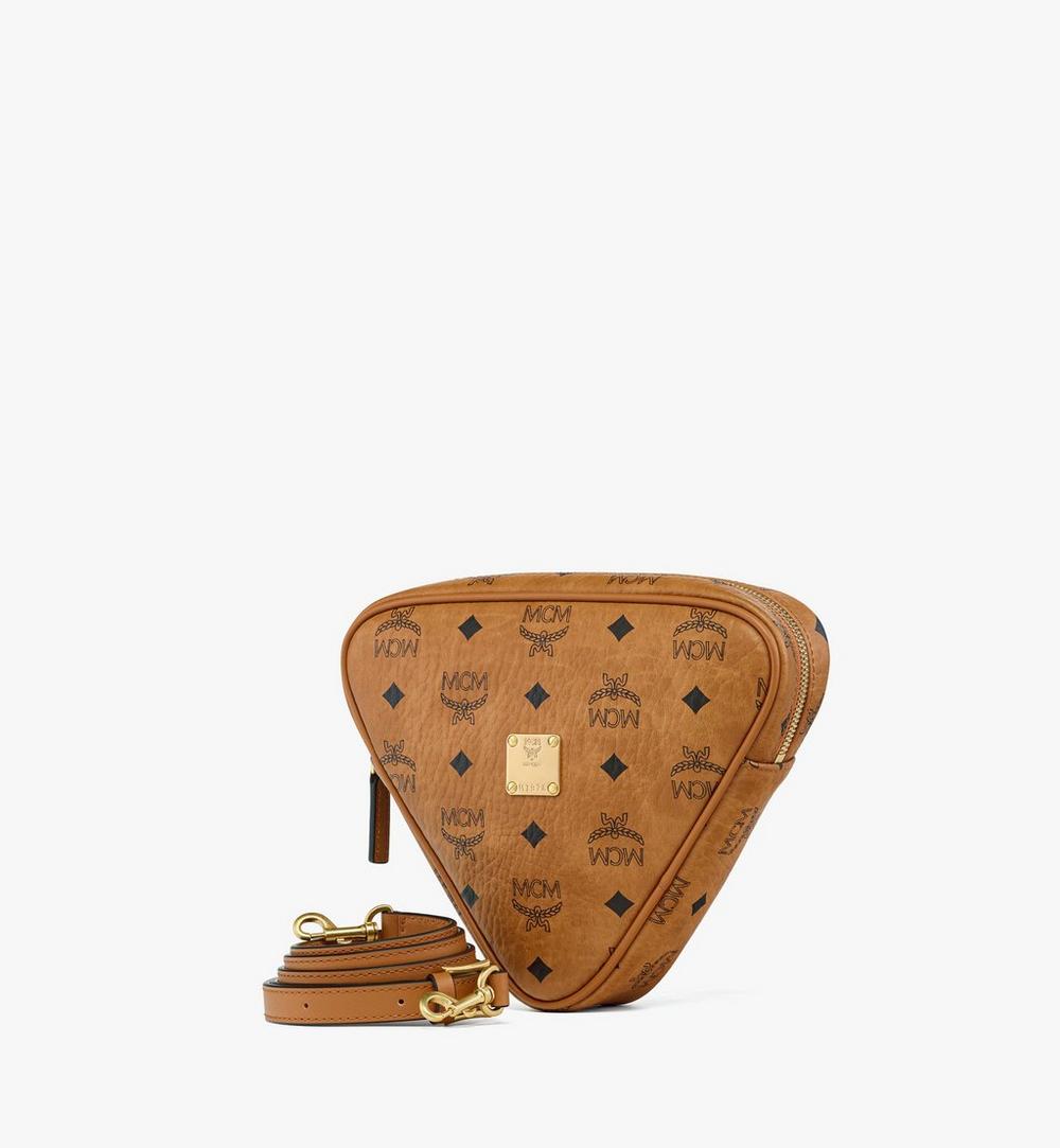 MYZGATA05CO001-Aren Tambourine Pouch in Visetos|Cognac