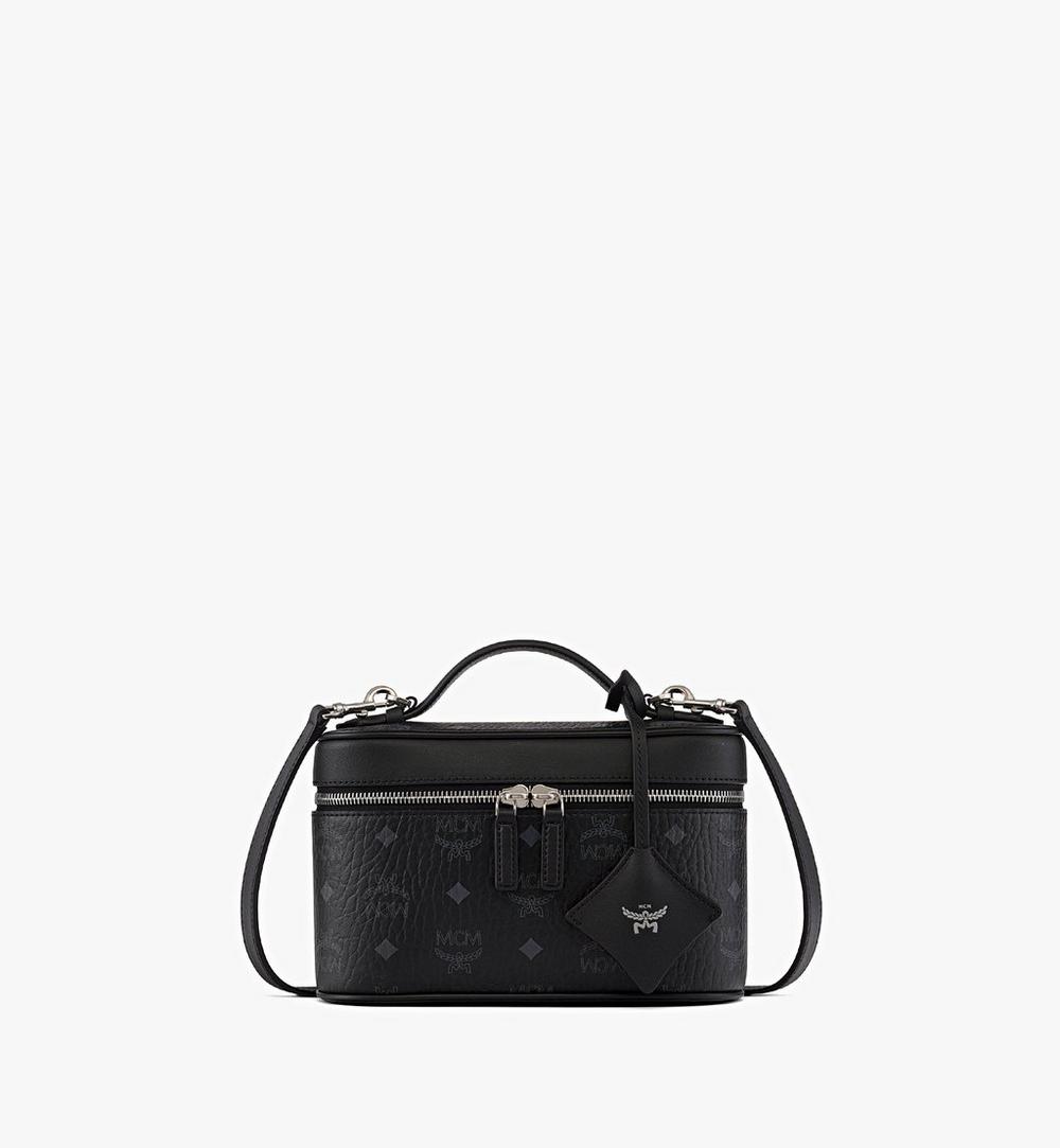 MWRGATA05BK001-Aren Vanity Case in Visetos Leather Mix|Black