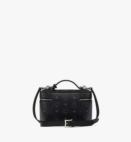 MWRGATA05BK001-Aren Vanity Case in Visetos Leather Mix|Black