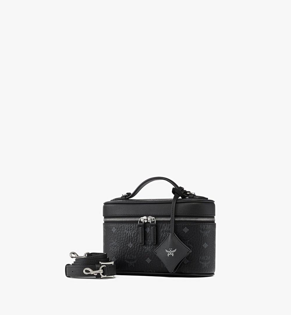 MWRGATA05BK001-Aren Vanity Case in Visetos Leather Mix|Black