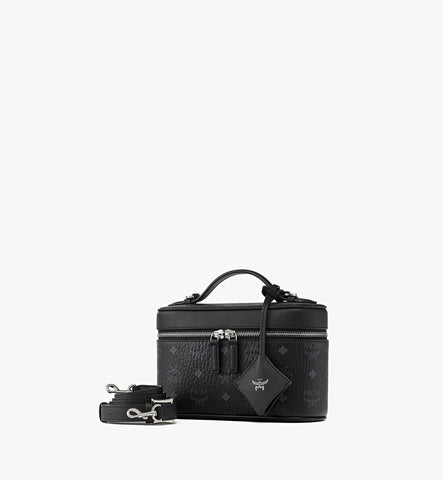 MWRGATA05BK001-Aren Vanity Case in Visetos Leather Mix|Black