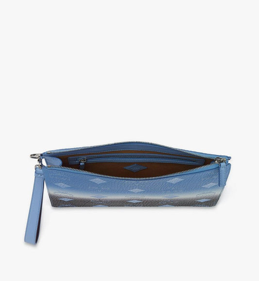 MYZGSTA04L8001-Aren Wristlet Pouch in Gradation Visetos|DELLA ROBBIA BLUE