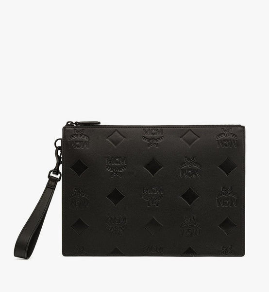 Aren Wristlet Pouch in Maxi Monogram Leather image 1