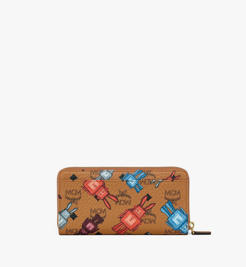MXLGSTA01CO001-Aren Zip Around Wallet in Rabot Visetos|COGNAC