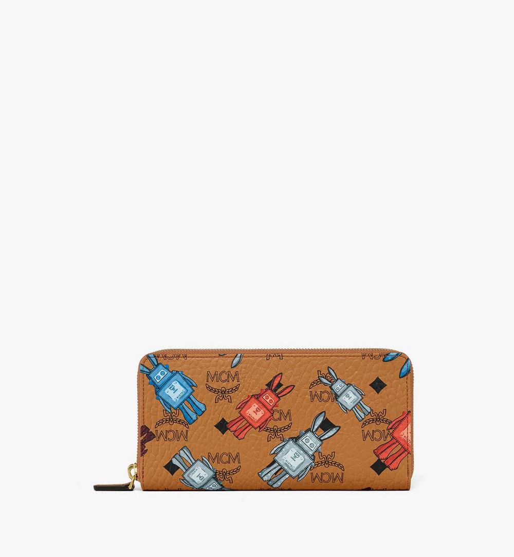 MXLGSTA01CO001-Aren Zip Around Wallet in Rabot Visetos|COGNAC