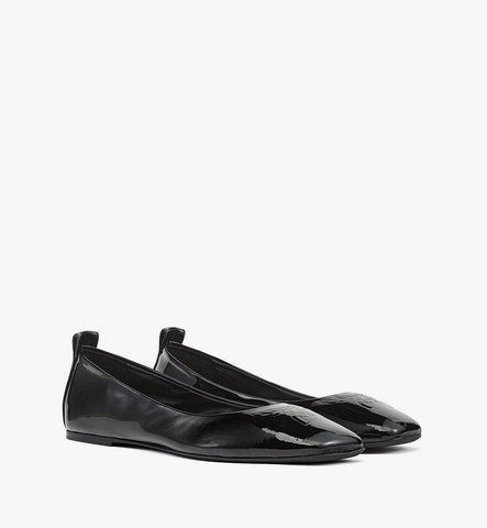 MESFSMM03BK035-Ballerina Shoes in Patent Lambskin|Black