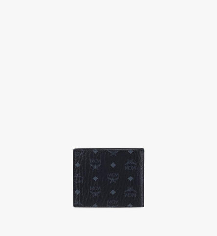 MXSAAVI04BK001-Bifold Wallet in Visetos Original|BLACK