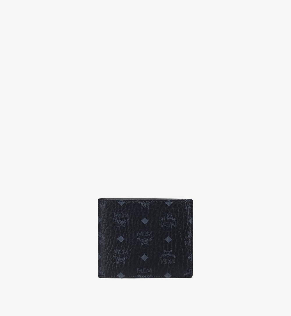 MXSAAVI04BK001-Bifold Wallet in Visetos Original|BLACK