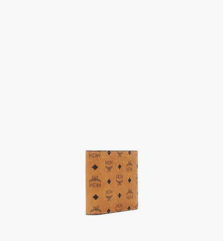 MXSAAVI02CO001-Bifold Wallet with Card Case in Visetos Original|COGNAC