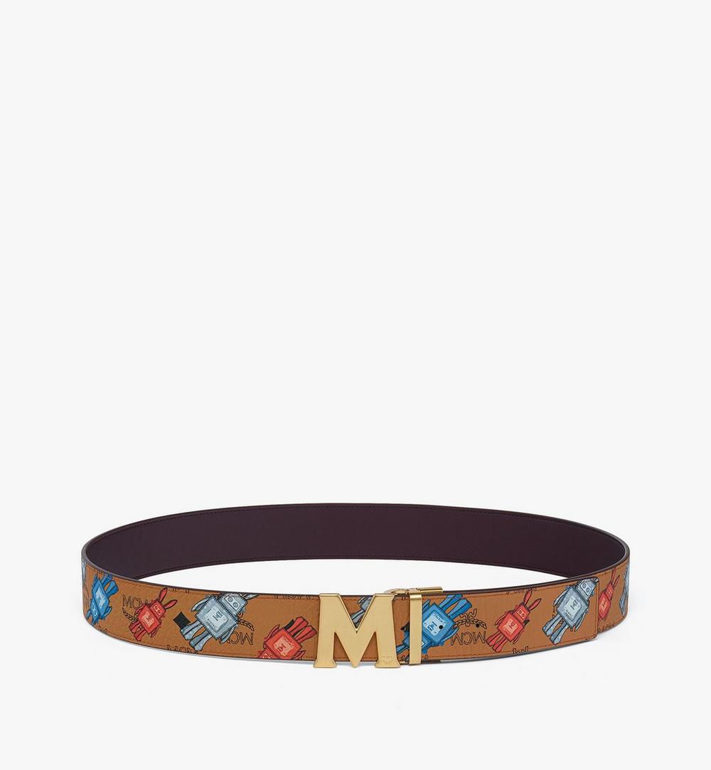 MXBGSCJ02CO001-Claus M Reversible Belt 1.75" in Rabot Visetos|COGNAC