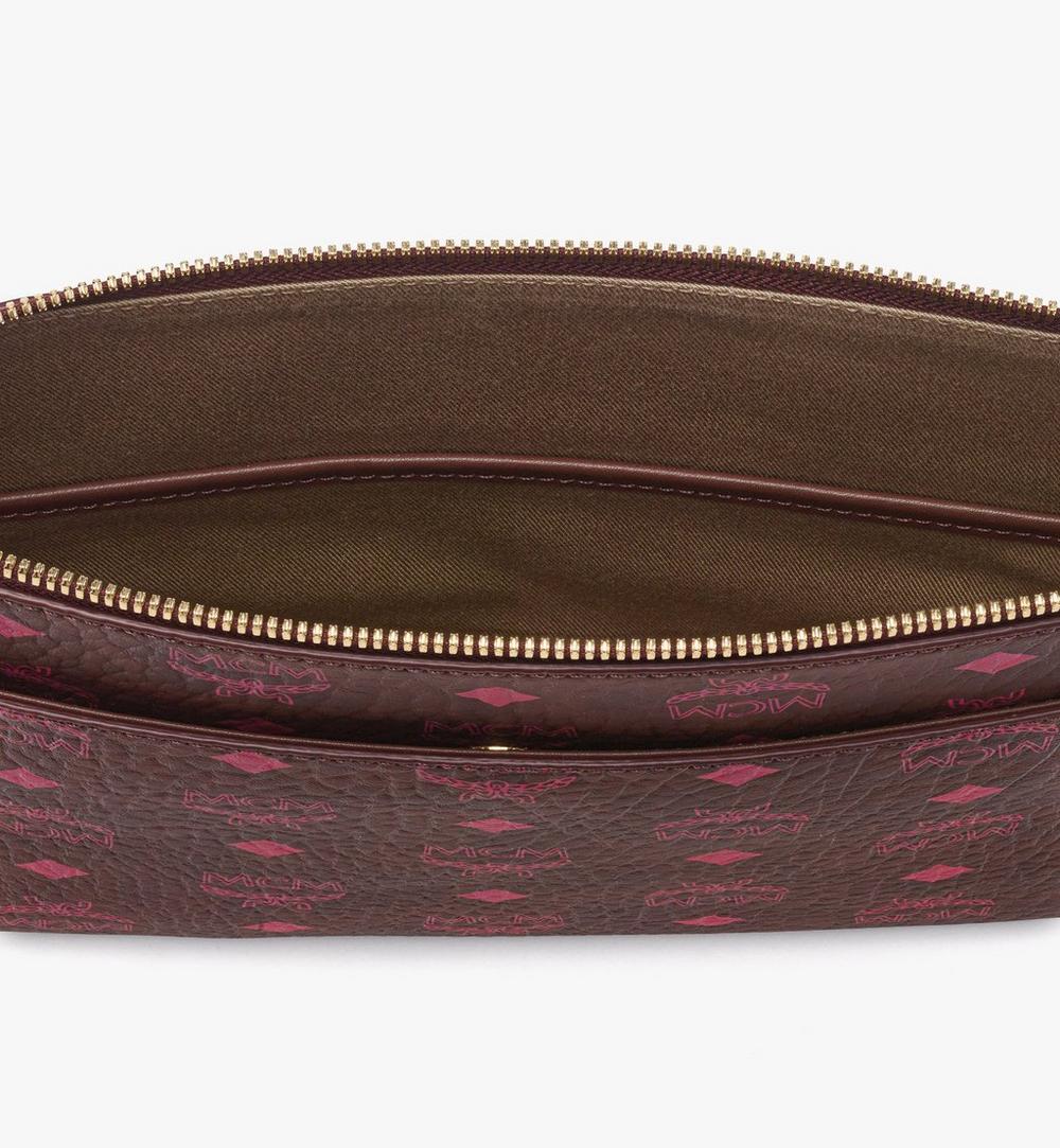 MYZGSTA094B001-Crossbody Pouch in Visetos Original|Cinnamon