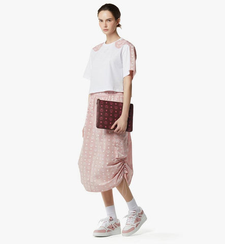MYZGSTA094B001-Crossbody Pouch in Visetos Original|Cinnamon