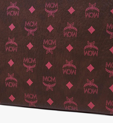 MYZGSTA094B001-Crossbody Pouch in Visetos Original|Cinnamon