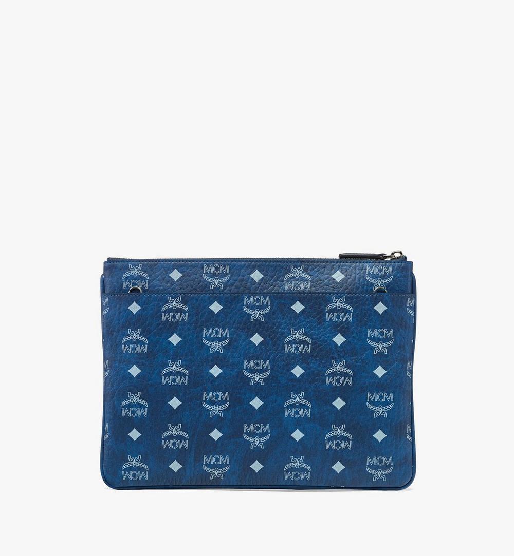 Crossbody Pouch In Visetos Original BLUE VISETOS Medium