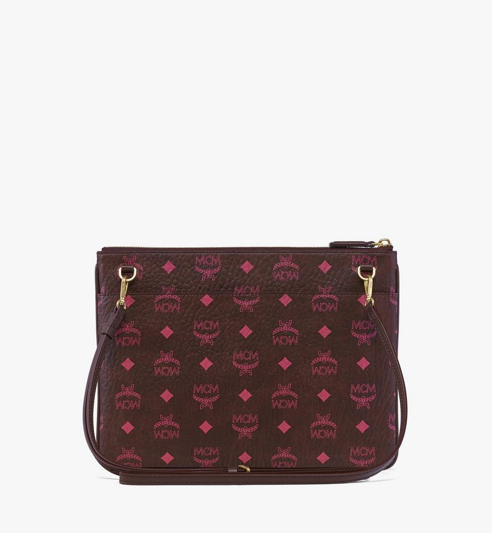 MYZGSTA094B001-Crossbody Pouch in Visetos Original|Cinnamon