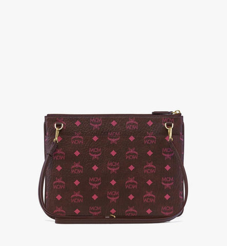 MYZGSTA094B001-Crossbody Pouch in Visetos Original|Cinnamon