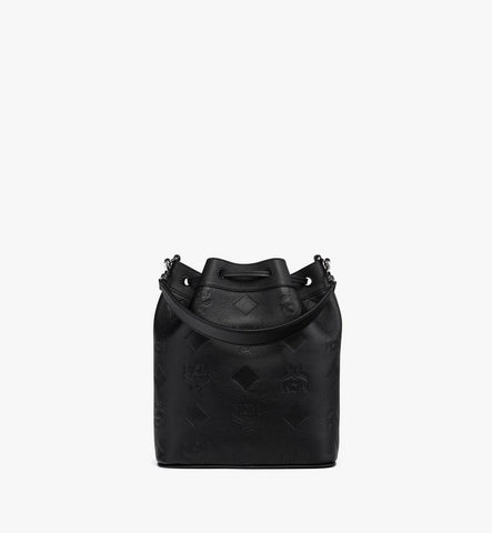MWDGSDU01BK001-Dessau Drawstring Bag in Maxi Monogram Leather|BLACK