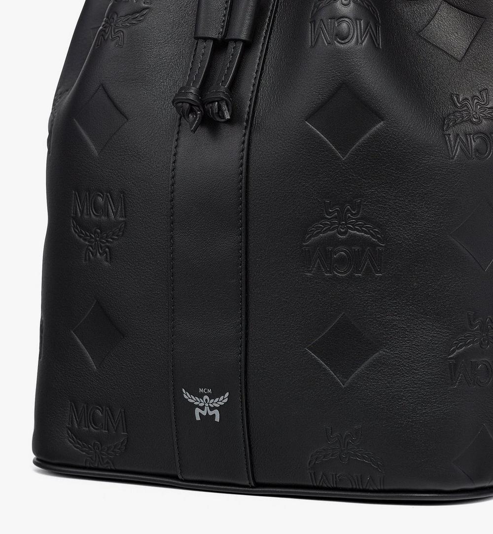 MWDGSDU01BK001-Dessau Drawstring Bag in Maxi Monogram Leather|BLACK