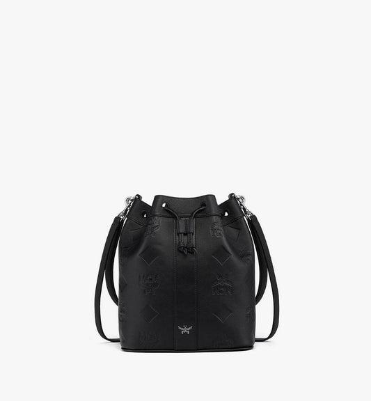 MWDGSDU01BK001-Dessau Drawstring Bag in Maxi Monogram Leather|BLACK