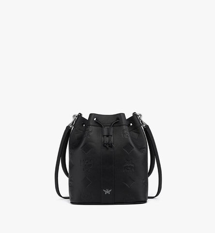 MWDGSDU01BK001-Dessau Drawstring Bag in Maxi Monogram Leather|BLACK