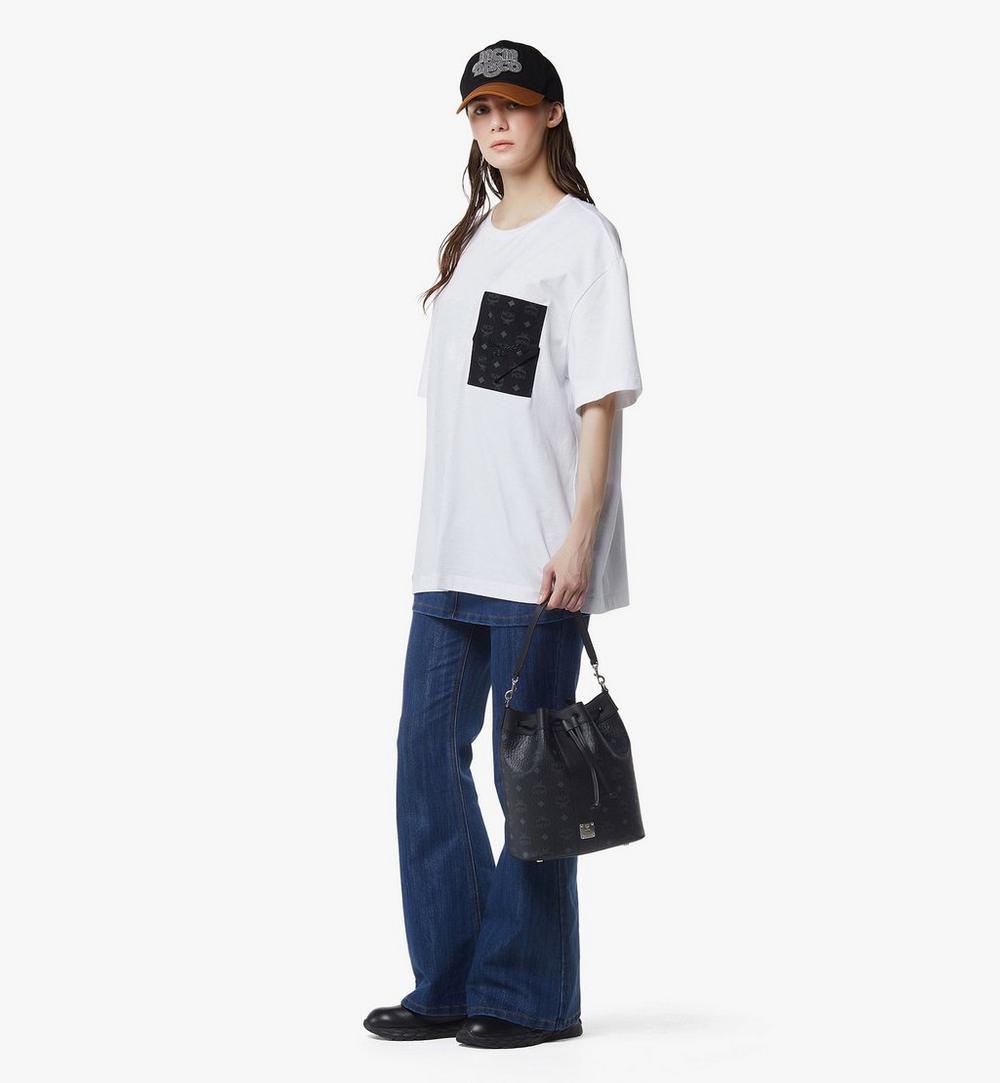 MWDGADU02BK001-Dessau Drawstring Bag in Visetos|Black