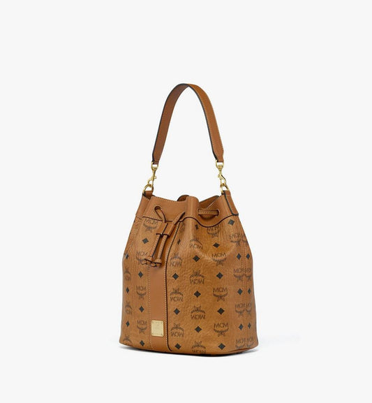 MWDGSDU03CO001-Dessau Drawstring Bag in Visetos|COGNAC
